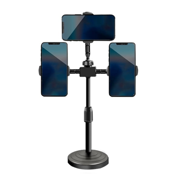 Light Weight 3 Position Adjustable Phone Mount Stable Telescoping Desktop Stand For Social Media Creators