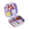 thumbnail image 1 of Light Weight 7 Compartment Pills Container Organiser Dustproof Design Case Leakproof Medication Box, 1 of 8