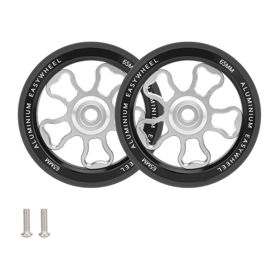 Light Weight Aluminum Alloys Easy Wheel for Folding Bike Nonslip Rubber Enhances Portability