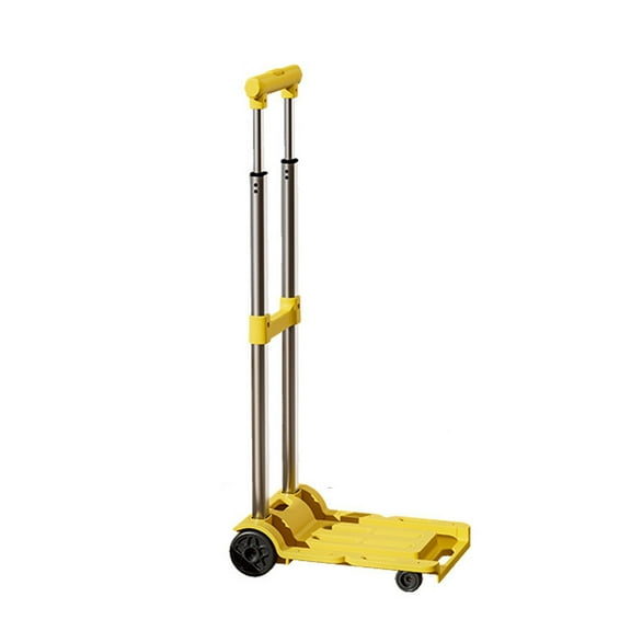Light Weight Aluminum Folding Hand Truck Portable Cart Trolley Suitable for Easy Storage and Transport, Travel Shopping