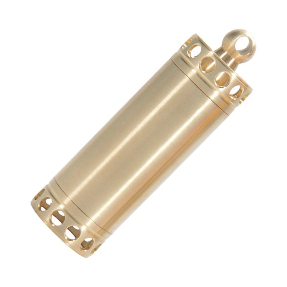 Light Weight Brass Pills Organizers Pocket Pills Box Portable Waterproofs Container Keychains for Medication Storage