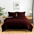 thumbnail image 1 of Light Weight & Breathable Thicker Design Comforter, 300 GSM All Season, 600-TC 100% Egyptian Cotton - Eastern King Size ( 108" x 118" ) Inches, 1pc Comforter Only, (Wine), 1 of 6