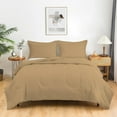 thumbnail image 1 of Light Weight & Breathable Thicker Design Comforter, 300 GSM All Season, 600-TC 100% Egyptian Cotton - Extra Large King Size ( 120" x 136" ) Inches, 1pc Comforter Only, (Taupe), 1 of 6