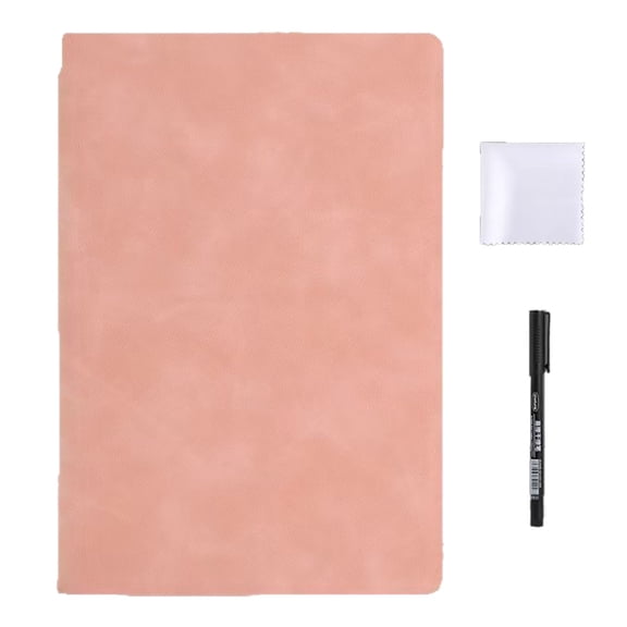 Light Weight Erasable PU Notebook Portable Reusable Whiteboard Writing Drawing Pad For Classroom Home Travel Use