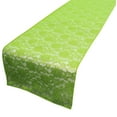 thumbnail image 1 of Light Weight Floral Sheer Lace Table Runner / Wedding Table Top Décor (Pack of 8) Lime Green, 1 of 2