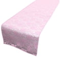 thumbnail image 1 of Light Weight Floral Sheer Lace Table Runner / Wedding Table Top Décor (Pack of 8) Pink, 1 of 2