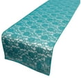 thumbnail image 1 of Light Weight Floral Sheer Lace Table Runner / Wedding Table Top Décor (Pack of 8) Teal, 1 of 2