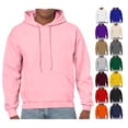 thumbnail image 1 of Light Weight Hoodies Men Loose Fit Fall Mens Sweatshirt Long Sleeve Drawstring Hood Kangaroo Pocket Pink S, 1 of 9