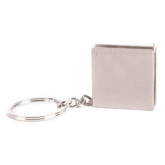 Light Weight Measuring Tape With Secure Keychain And Flexible Steel Blade Construction Retractable Ruler