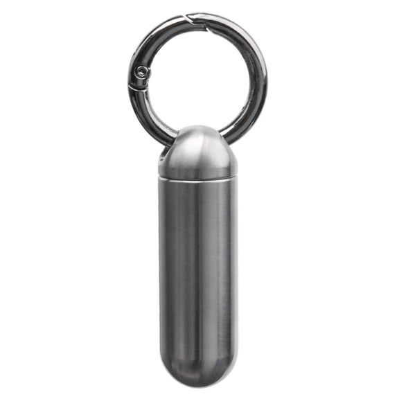 Light Weight Metal Alloy Pills Organizers Pocket Pills Box Waterproofs Container Keychains for Medication Storage