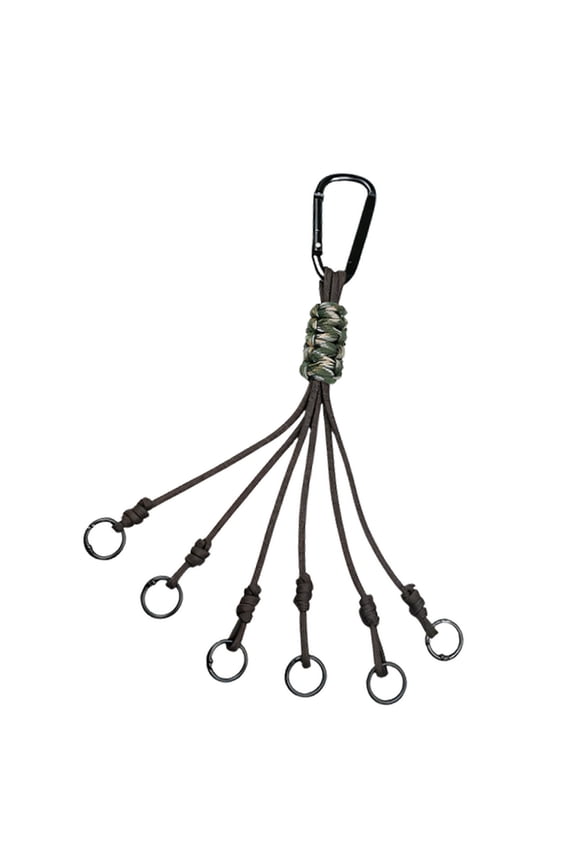 Light Weight Outdoor Clip Backpacks Buckles Keychain Hiking Accessories Braided Lanyard Paracord Buckles For Men Women