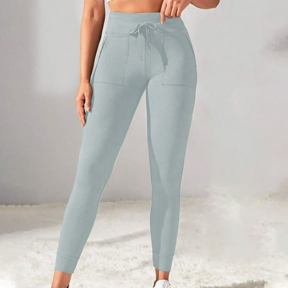 uublik Light Weight Pants for Women Gray Soft Lounge Joggers Sweatpants Athletic Yoga Pants