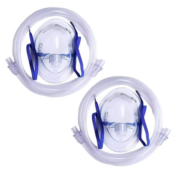 Light Weight Pet Oxygen Mask Light Weight Clear Plastic Oxygen Mask with Tubing For Canine And Feline Veterinary Clinics
