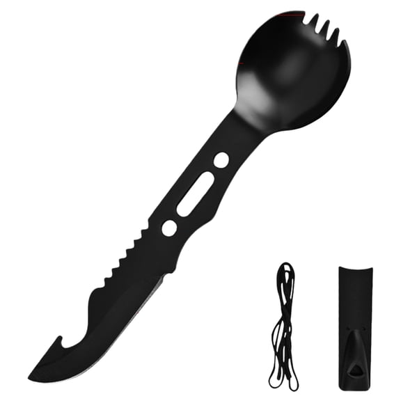 Light Weight Stainless Cutlery Knives Fork Spoon Spork, Outdoor Flatware for Travel, Hiking, Camping, Picnics, Barbecue