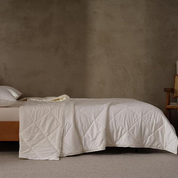 Light Weight Wool Comforter for Summer, Purely Natural Duvet Insert, 100% Australian Wool Filling (150GSM, Size Queen)