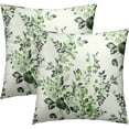 thumbnail image 1 of Light White Green Chinoiserie Floral Throw Pillow Cover 20x20 Inch Pack of 2 Spring Green Flowers Cushion Pillow Case Square Sage Green Pillowcase for Party Bed Sofa Home Car Bedroom Outdoor, 1 of 6