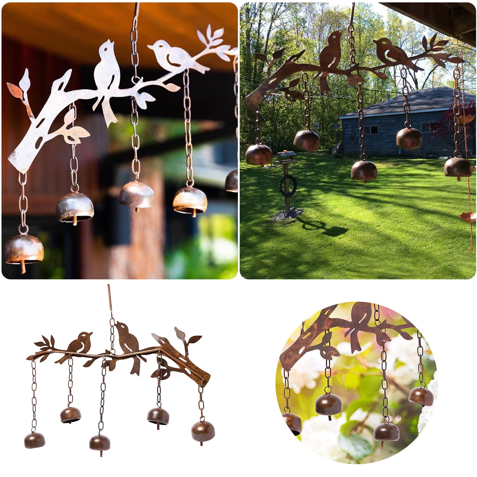 Light up Wind Chimes Outdoor Great Birds Wind Chimes For Outside With