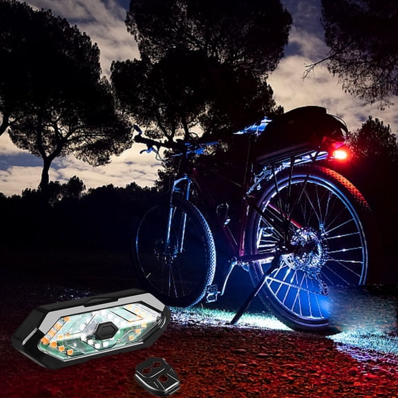 Light Wireless Remote Control Turn Signal Tail Light For Road Cycling Night Riding Indicator Cool Design USB Rechargeable Outdoor Cycling Accessories Dynamo Light Silicone Lights Dynamo Light Wheel