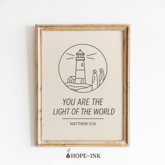 Light World Matthew Lighthouse Wall Decor Unframed Paper Print