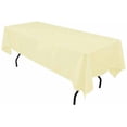 thumbnail image 1 of Valentina Textile Inc Light Yellow Rectangular Tablecloth, 60 x 108 Inches, Polyester, 1 of 1