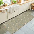 thumbnail image 1 of Light Yellow Ducks Washable Runner Rugs 2'x6', Rustic Nursery Floral Olive Green Meadow Animal Washable Runner Rug Non-Slip Sturdy Edge Binding Carpet for Bedside Hallway Runner Kitchen Galley, 1 of 9
