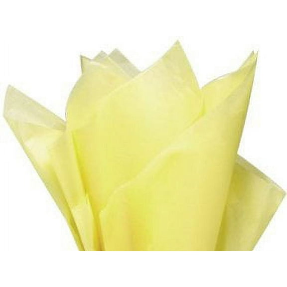 Light Yellow Tissue Paper 20 Inch X 30 Inch Sheets Premium Gift Wrap Paper