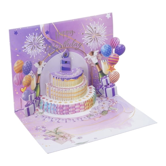Light and Sound Birthday Greeting Cards Happy Birthday Card for Women Men Kid