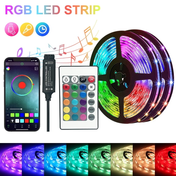 Light belt,12leds/meter Led App Adjustable Decor L-ed Huiop Qisuo Remote App Function Party Adjustable Function Tape Remote 5v Led Party Bar Led Tape L-ed Huiop Tape Bar Decor Remote