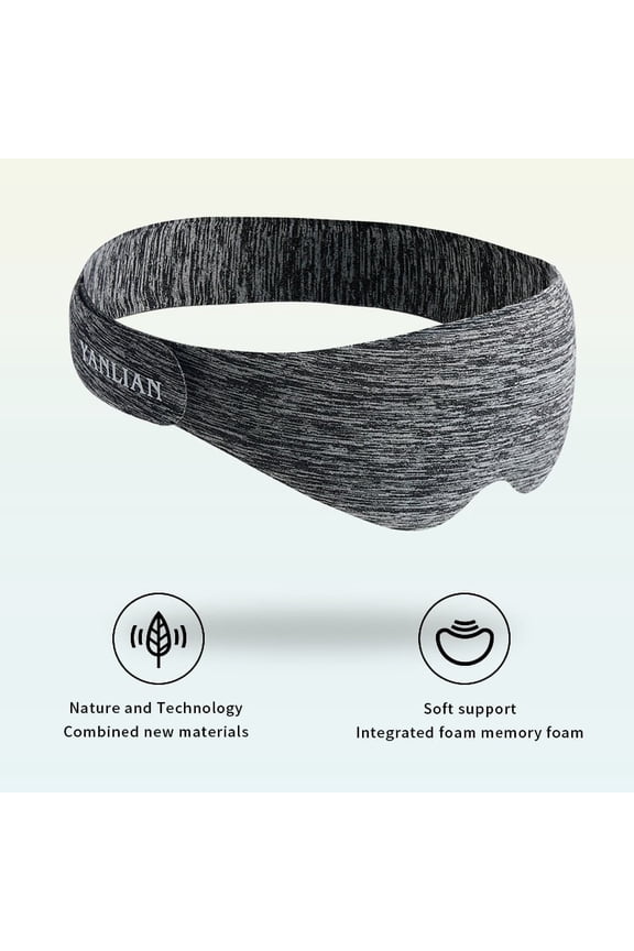 Light-blocking eye mask Travel Domestic Office Tight fitting 3D design Soft with support layer