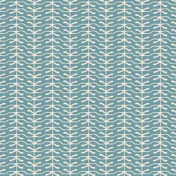 Light blue fabric - Lambkin Winter Sprout Art Gallery cotton Sold by the Quarter Yard