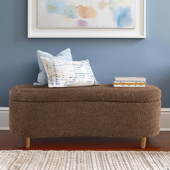 Light fabric look - Curved front for style - Next to dresser - Long furniture lifespan