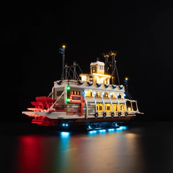 Light for Lego-21356 River Steamboat - Led Lighting Kit Compatible with Building Blocks Model(NOT Included Model Set) (Remote Control Version)