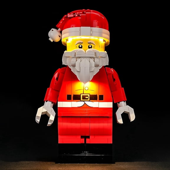 Light for Lego-40820 Up-Scaled Santa Minifigure - Easy Install, Hidden Wiring, Home Decor & Gift-Ready (Model Not Included)