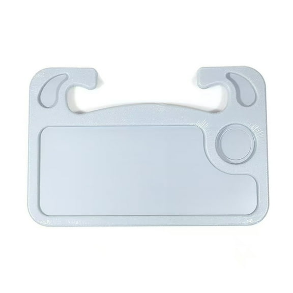 Light gray Car Steering Wheel Desk for Laptop,Multipurpose Travel Car Accessories, Car Seat Stand Trays for Eating, Steering Wheel Under Table Console