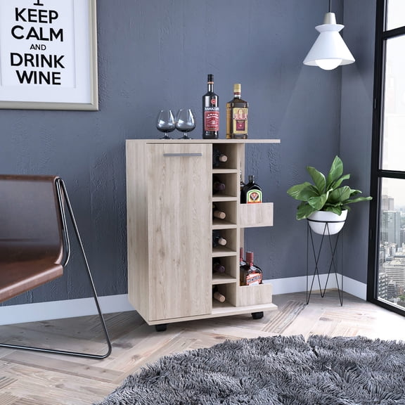 Light gray finish - Rail guards on shelves - Garage bar - Practical storage option