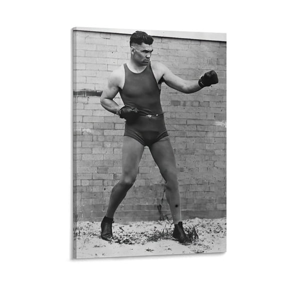 Light-heavyweight Boxers Jack Dempsey Retro Poster Canvas Wall Art Poster Decorative Bedroom Modern Home Print Picture Artworks Posters 12x18inch(30x45cm)