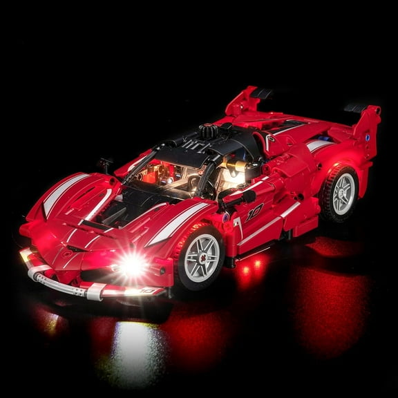 Light kit Compatible with Lego 42212 Ferrari FXX K - No Model Only Light, LED Lighting Accessories Compatible with Lego Technic 42212 (Standard Version)