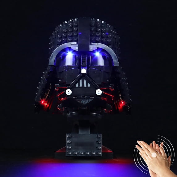 Light kit Compatible with Lego 75304 Darth Vader Helmet - No Model Only Light, LED Lighting Accessories Compatible with Lego The Darth Vader Helmet (Voice Activated)