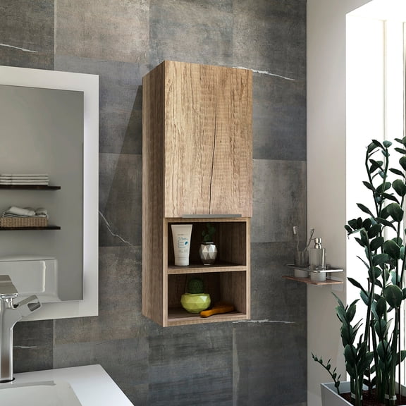 Light oak finish | Elevate items from sink in bathroom | Achieve an elegant and organized bathroom look