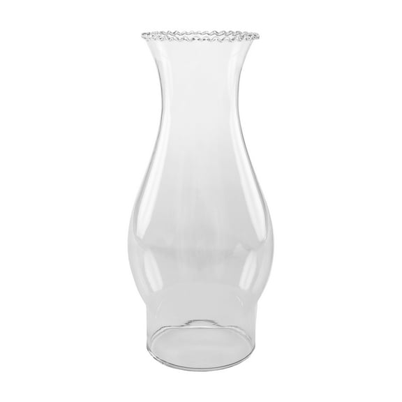 Light of Mine: 3" X 8.5" Oil Lamp Replacement Chimney - Clear Crimped Top Borosilicate Chimney (3" x 8 1/2")