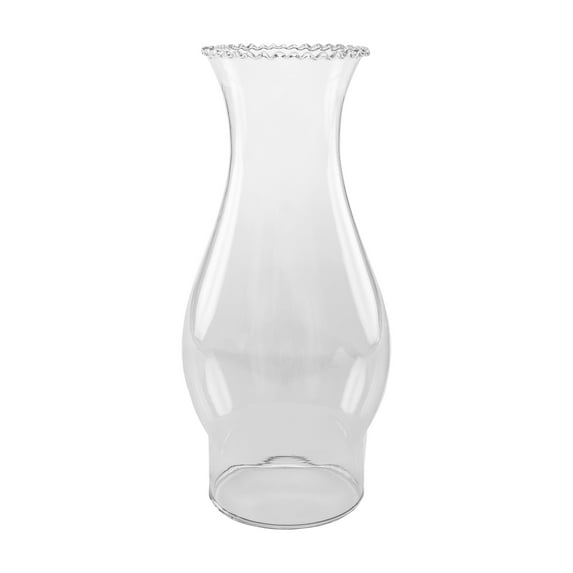 Light of Mine: 3" X 8.5" Oil Lamp Replacement Chimney - Clear Crimped Top Borosilicate Chimney (3" x 8 1/2")