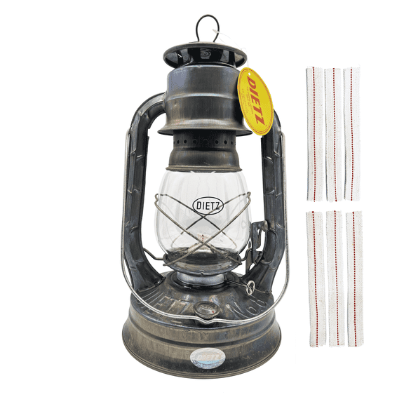 Light Of Mine - Dietz #08 Air Pilot Unfinished Oil Lantern with 7/8" Replacement Wick Strips (Unfinished)