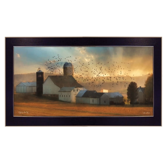 Trendy Decor4U "Light of a New Day" By Lori Deiter, Ready to Hang Framed Print, Black Frame