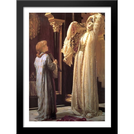 Light of the Harem 28x38 Large Black Wood Framed Print Art by Frederic Leighton