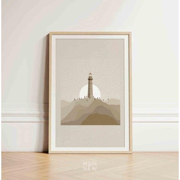 Light of the World Lighthouse Poster, Unframed Paper Poster 24x36in