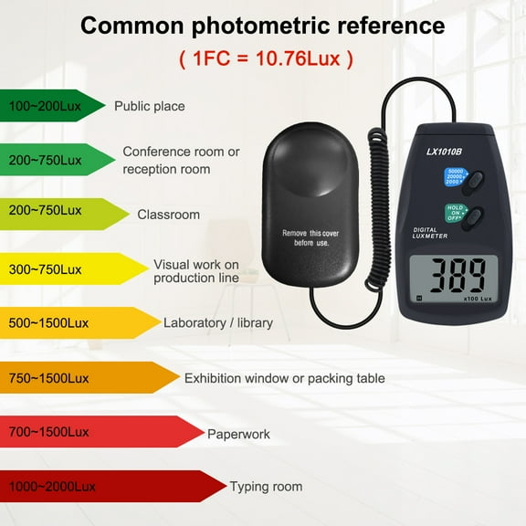 Light photometer,Lcd Display With Lock And Low Portable Lcd Display Indication Function Display With Lock Meter Portable Lcd With Lock And Low Indication Hxber Buzhi Multicolor
