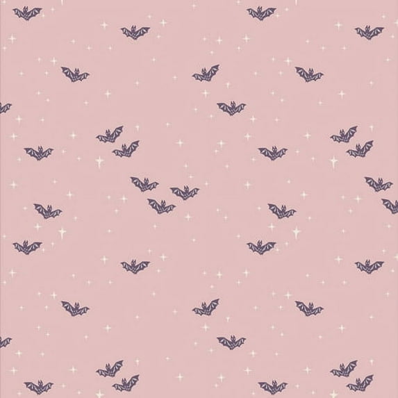 Light purple bats fabric - Winging it Bright - Spooky n Sweeter cotton Sold by the Quarter Yard