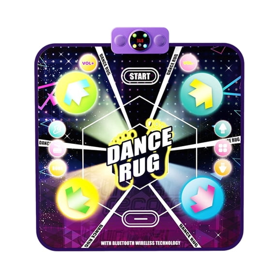 Light-up Dance Mat Toys for Kids 3-12, Upgraded Bluetooth 32 Inch Huge Dancing Mat, Music Electronic Dance Pad, Christmas Birthday Gift Girls Toys for 3-6 7-11 12+
