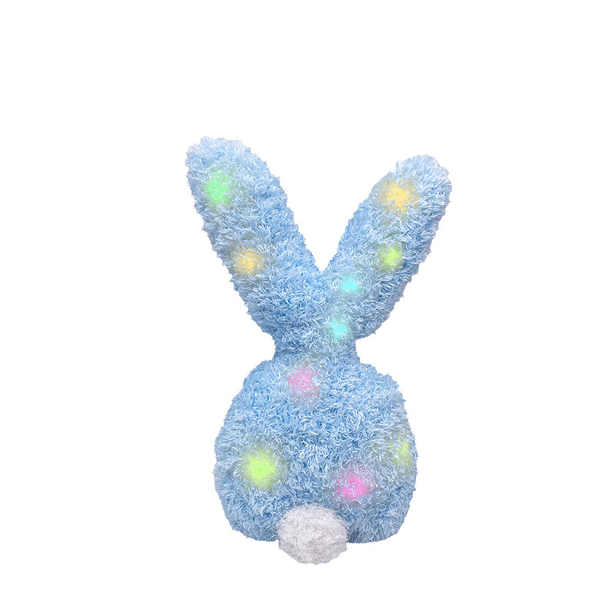 Light up Easter Bunny Stuffed Animal Soft Plush Rabbit Toy with LED