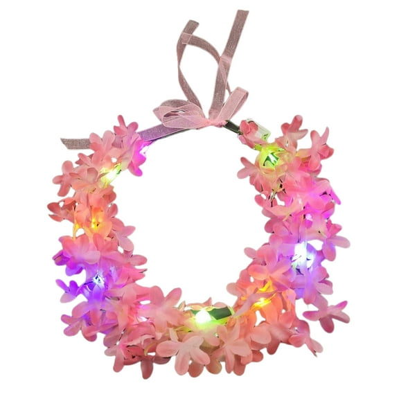 Light up Floral Crowns Glowing Flower Crowns Led Flower Headband Light Up Headband for Women Led Floral Crowns